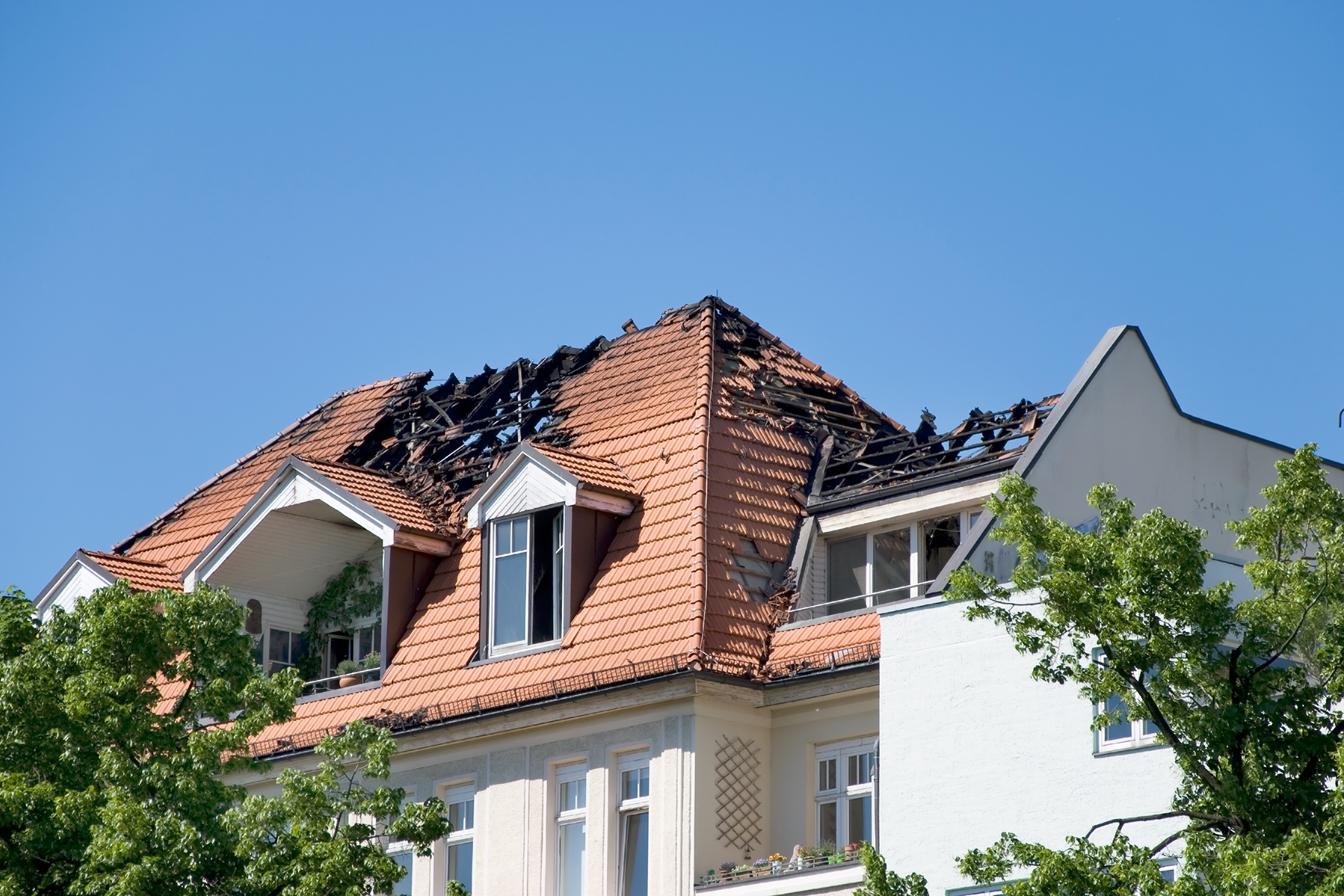 Fire damage restoration cleanup in Los Angeles home